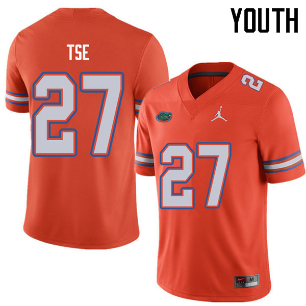 Jordan Brand Youth #27 Joshua Tse Florida Gators College Football Jerseys Sale-Orange - Click Image to Close